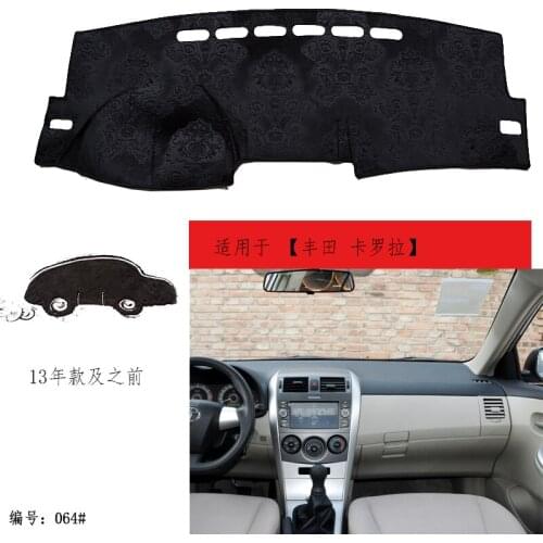 TOMMIA For Toyota Corolla Dashboard Pad Cover Dash Mat Anti-Sun Velvet Instrument