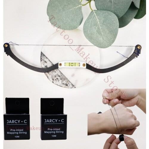 Microshading Makeup Measuring tool eyebrow mapping string thread honrizontal Mapping ruler pre-inked Liners Positioning Eyebrow