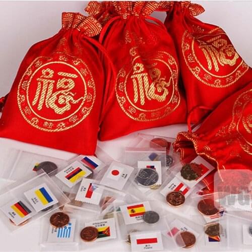 Random 30 Coins From Different Countries Lucky Bag Real Genuine Original Coin World Collection Birthday Gift Souvenir Set