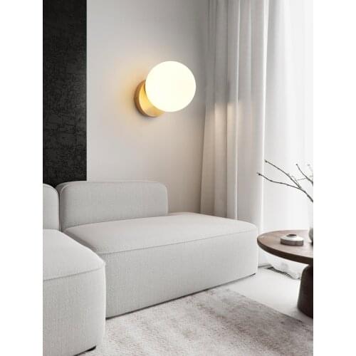 Nordice arandela wood bedroom living room aisle lampara pared monkey lamp