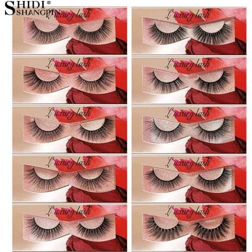 New 10 Pairs Champagne mink eyelashes natural soft eyelashes 3d mink lashes hand made makeup false lashes Faux Cils for beauty