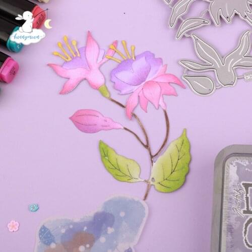 Bunnymoon New Flower 6 Metal cutting dies stencil Greeting Card Decoration DIY Scrapbooking Scrapbook Paper Photo Album