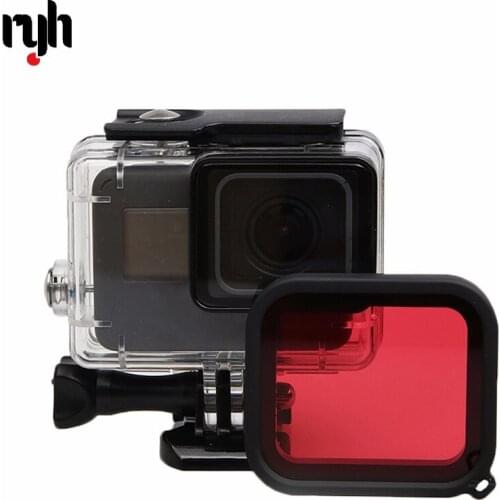 GloryStar Underwater 45m Waterproof Case for Hero 5/Hero 6 with Red Filter Housing Cover Accessories