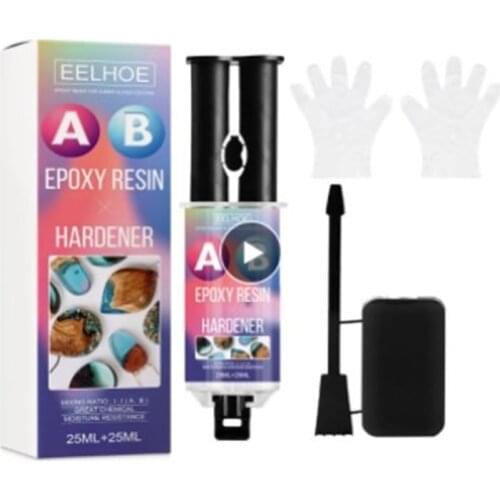 Practical 50ml Epoxy Resin AB Glue Strong Adhesive Liquid Glue For Repair Metal Plastic Wood Glass Ceramics Dropship Hardware