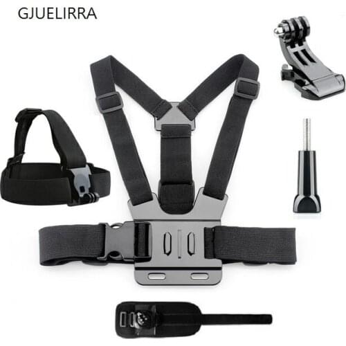 GJUELIRRA Adjustable Harness Chest Strap Head Strap Belt for GoPro Hero 9 8 7 5 Black Xiaomi Yi 4K Sjcam Insta360 Accessory