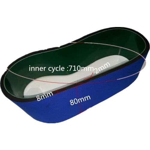 Blue conveyor belt of MT-200 Round Bottle Labeler Spare parts 710*80mm size