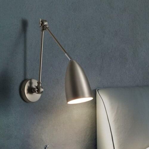 Nordic Wall Lamp Modern Led Iron Wall Lamps For Living Room Bedroom Study Decoration Home Industrial Bedside Wall Light Fixtures