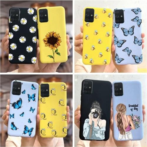 Stylish Flowers Case For Samsung Galaxy M31s Case SM-M317F Soft Silicone Phone Cases For Samsung M31s M 31 s M317F Cover Bumper