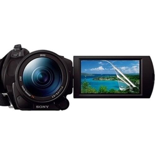3pcs PET LCD Display Screen Protector Soft Protective Film for Sony FDR-AX700 FDR-AX100E FDR-AX45/AX60/AXP55 DV Video Camera