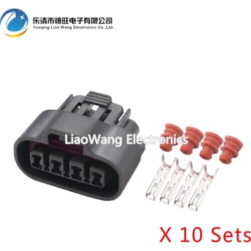 10 sets 4 pin Jacket Automotive Waterproof Connector Automotive Connectors With Contacts DJ70428-2-21 4P