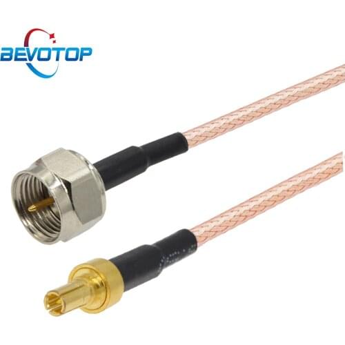 10pcs CRC9 coaxial RF Cable 3G HUAWEI MODEM Extension Cable Straight CRC9 Male Plug to F Type Male Plug Jumper RG316 Pigtail