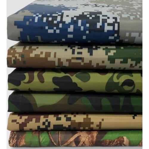 100x150cm Camouflage Oxford Fabric Silver Waterproof Coated Fabric For DIY Camping Tent Sunshade Awning