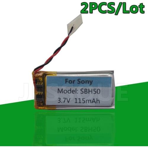 2PCS/Lot 115mAh Battery For Sony SBH50 SBH52 Bluetooth Headphone Headset Batterie Accumulator AKKU