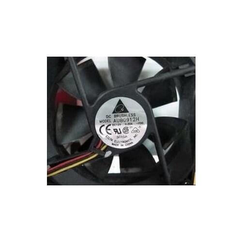 AUB0912H 12V 0.30A 9CM 3wire 92*92*25MM 2wire