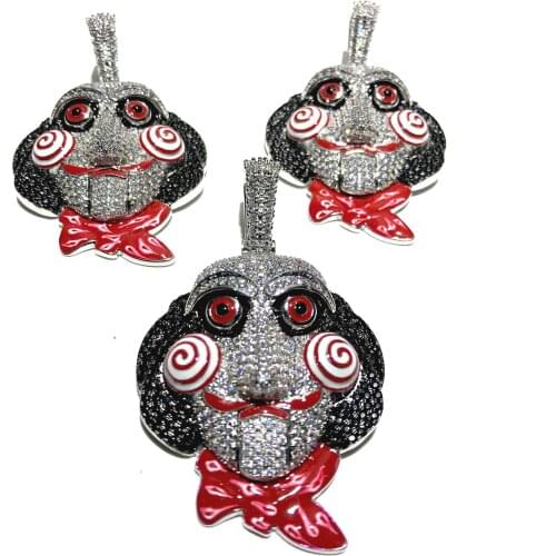 Wholesale iced hiphop Jigsaw pendant