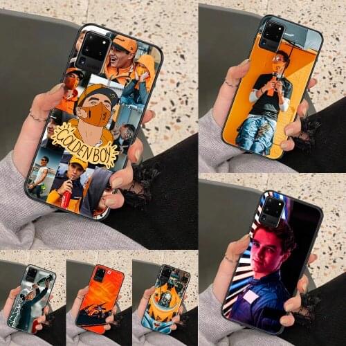 Formula 1 F1 Lando Norris Phone case For Samsung Galaxy Note 4 8 9 10 20 S8 S9 S10 S10E S20 Plus UITRA Ultra black luxury shell