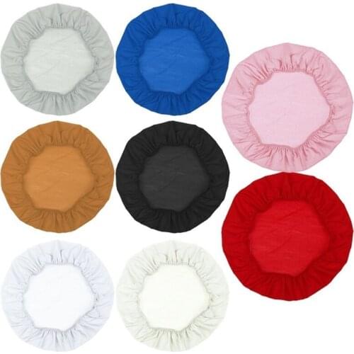 Chair Cover Bar Stool Cover Elastic Seat Cover Universal Spandex Stretch Chair Protector Solid Color Home Chair Slipcover