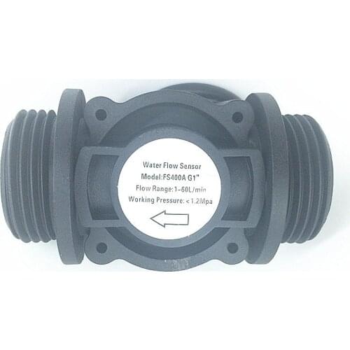 2PCS Water Flow Sensor Fuel Flow Meter Water Meter Sensor Flowmeter Water Sensor Counter Indicator Hall Effect Sensor 1-60L/MIN