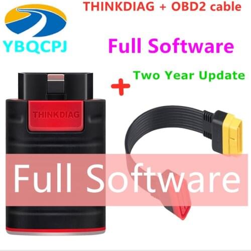 THINKCAR Thinkdiag for Full System All Software 1 year free OBD2 Diagnostic Tool 15 reset services Ecu coding