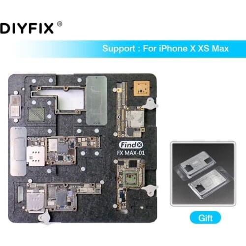 DIYFIX Find X PCB Fixture IC Chip For iPhone X XS XS MAX Motherboard Circuit Board Mobile Phone Repair Work Station Holder Tool