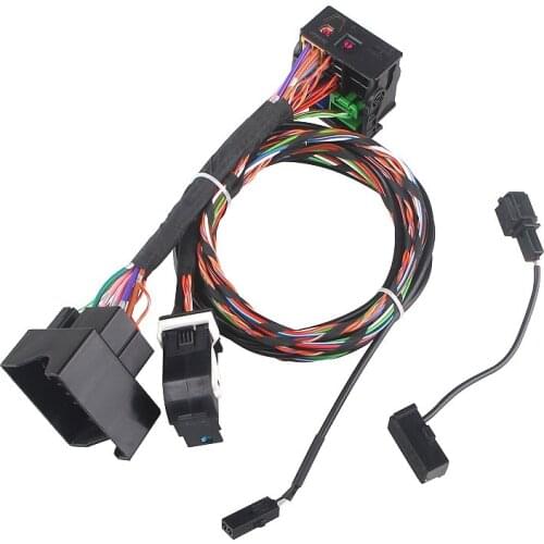 FOR Golf For Passat For Tiguan 9W2 9W7 9ZZ Bluetooth-compatible RCD510 RNS510 Plug&Play Wiring Harness cables With Microphone