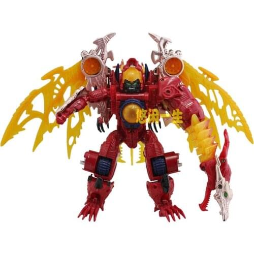 TOMY Beast Machines Beast Wars Transformers Action Figure Deformation Toy Optimal Megatron Metal Variant Red Dragon Model