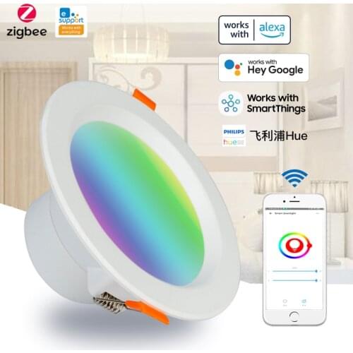 EWeLink Zigbee Smart LED Downlight WiFi Dimming Round Spot Light 5W 7W 9W RGB Change Ceiling Light Works with Alexa Google Home