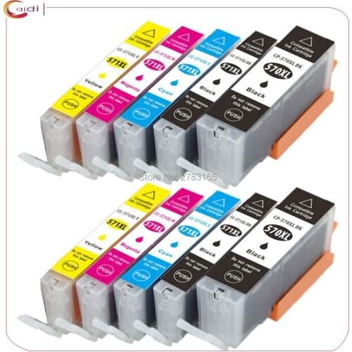 10x Compatible Canon PGI-570XL/CLI-571XL Ink Cartridges for Canon PIXMA MG5750 MG5751 MG5752 MG5753 MG6850 MG6851 MG6852 MG6853