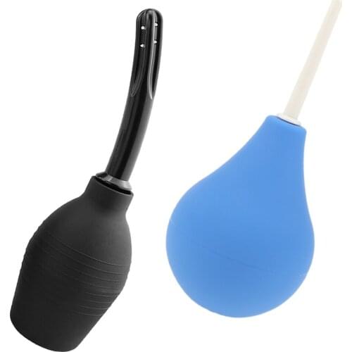 2PCS Comfort Enema Bulb Kit Clean Anal Silicone Douche Tool for Men Women