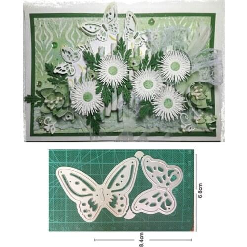 Customize dies 2pcs Lace Butterfly Frame Metal Cutting Dies Stencils Dies Scrapbooking Card Making Embossing Handmade Craft dies