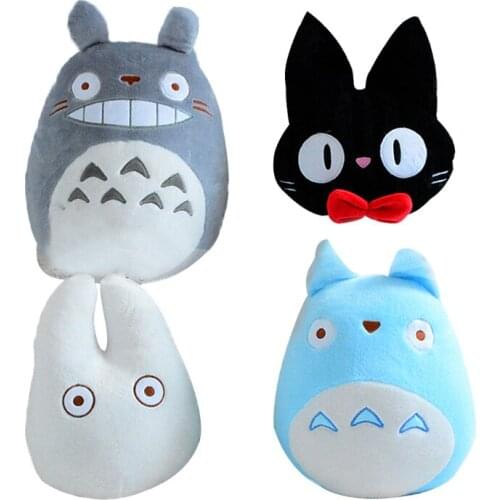 Cute Totoro Plush Pillow Stuffed Kiki Totoro Toy Japanese Anime Figure Soft Doll Home Soft Decor Throw Pillow Cushion