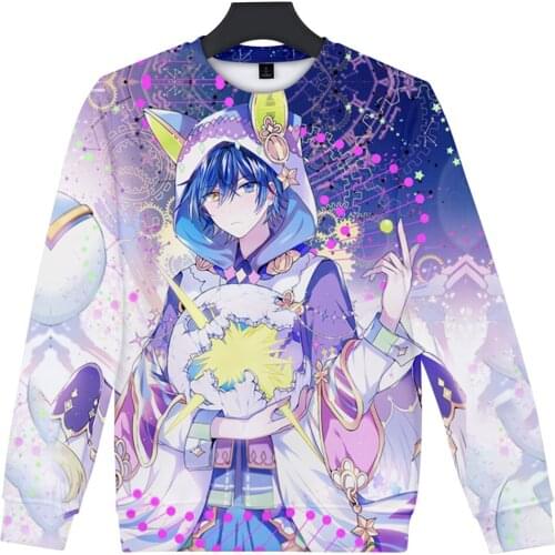 Soraru Mafumafu 3D print autumn winter Holiday passionate style Men/Women casual Kawaii Style Round sweatshirt long sleeve