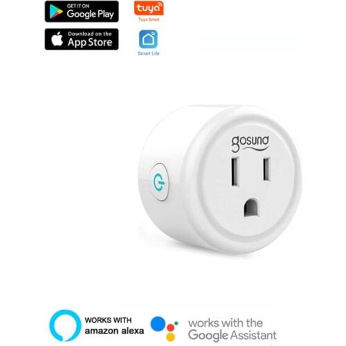 Gosund Smart Plug 2.4G WiFi Outlet US Standard Electrical Socket Work With Alexa And Google Home Remote Control No Hub Required