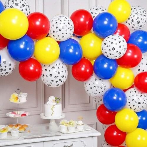 62pcs Pet Dog Paw Animal Balloon Garland Arch Kit Kids Jungle Theme Birthday Party Decorations DIY Globos Baby Shower Party Supp