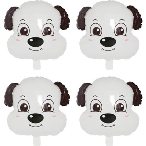 50Pcs cute puppy balloon childrens toy hydrogen balloon dog pet party decoration balloon birthday party decoration