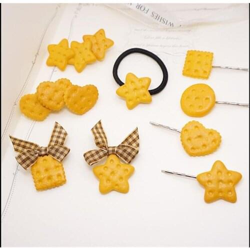 Lolita Cute cookies Hairpin hair side clip sweet hair rope haircircle Headdress gift B948