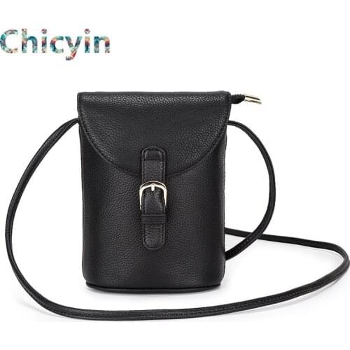 Women Shoulder Bag Genuine Leather Softness Small Crossbody Bags For Woman Messenger Bags Mini Clutch Bag Phone Holder
