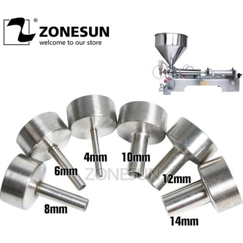 ZONESUN G1 4mm 6mm 8mm 10mm 12mm 14mm Nozzle For Filling Machine