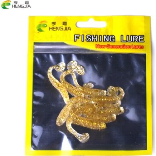 10PC 4.5cm New hot sale Lure spiral T fish soft bait soft baits artificial baits blackfish culter Striped bass fishing gear tool