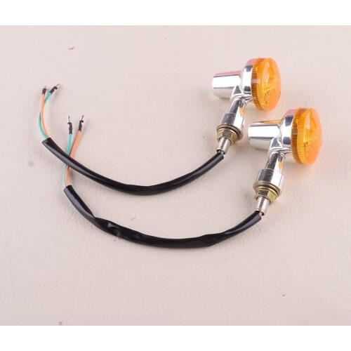 2Pcs Motorcycle Amber Bulb Turn Signal Light Indicator Lamp Refit Universal Replacement High Quality