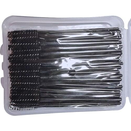 50pcs Disposable Eyelash Wands Mascara Eyebrow Brushes Applicator Makeup Brush Combs Kit Eyelash Extension Tool