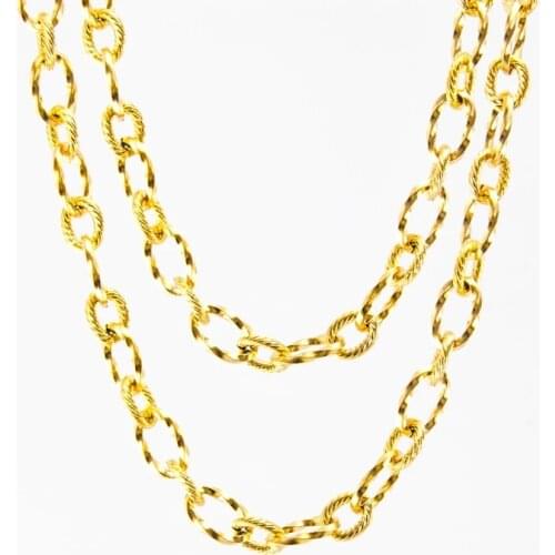 100% Stainless Steel Chains Per Meter For Jewelry Making Gold/Silver Color Metal Rollo Chain By Meter No Clasp Wholesale 1m