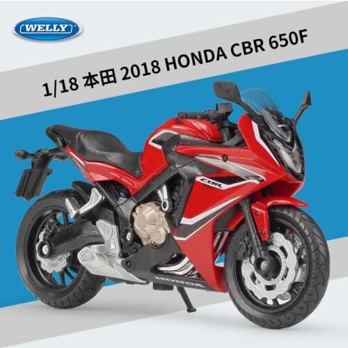 Welly 1:18 2018 HONDA CBR 650F CB500F Racing Alloy Motorcycle Model Toy