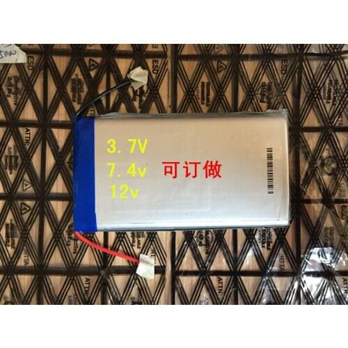 3.7V 12V 12V wholesale custom made large capacity core polymer lithium battery pack 7.4V Rechargeable Li-ion Cell