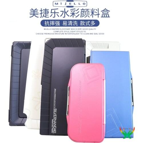 Mijello watercolor palette box, pigment moisturizer box, 18/24/33 grid portable palette, professional painter MWP3033