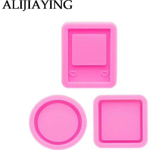 DY0988 Mini Photo Maker Epoxy DIY Resin Backed Shaker Molds , Moulds Silicone Crafts for Resin Art Jewelry Making