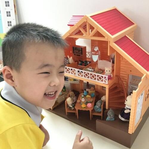 Dollhouse Miniature Furniture Toys Set 1/12 DIY Forest Family Kids Girls Pretend Play Furniture Toys Gift for Christmas Birthday