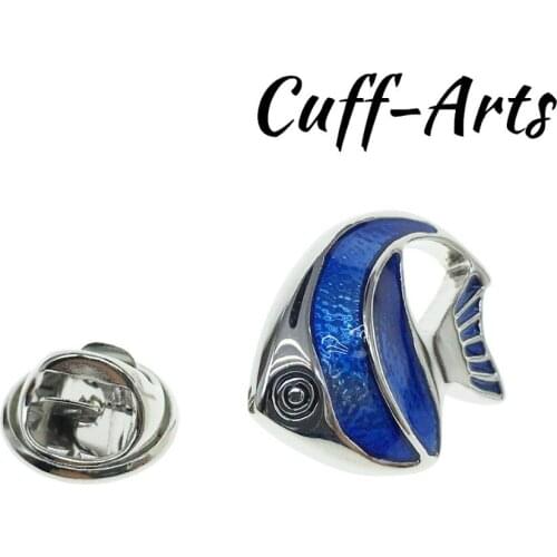 Cuffarts Brooch For Men Blue Tropical Fish Women Accessories Jewelry Brooches Pins Strange Things Fashion 2018 P10067