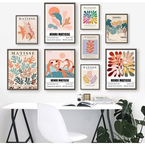 5D DIY Full Drill Diamond Painting Classic Matisse Abstract Leaves Lines Diamond Mosaic Embroidery Cross Stitch Kits Home Decor