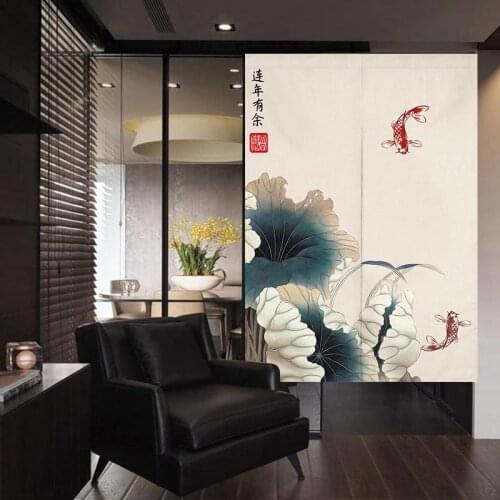 New Chinese Door Curtain Bathroom Feng Shui Curtain Bedroom Decorative Curtain Japanese Curtain Noren